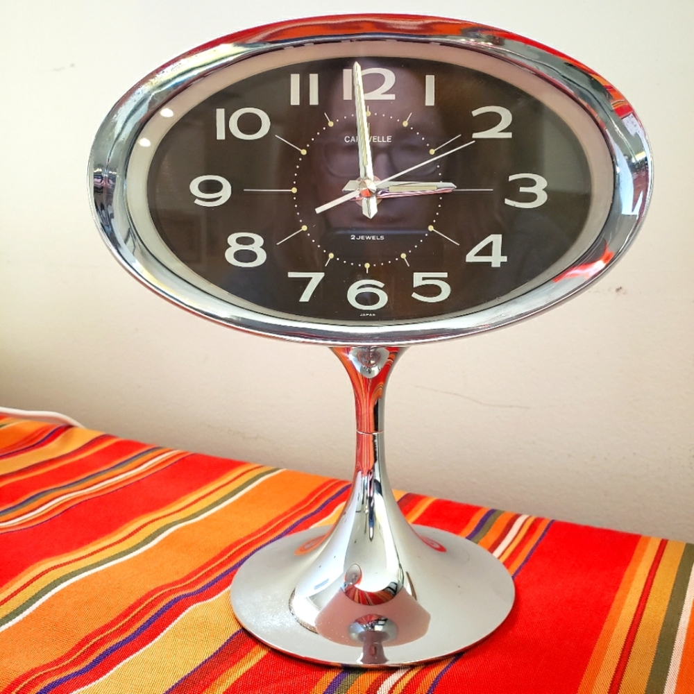Vintage Caravelle Japan Alarm Clock